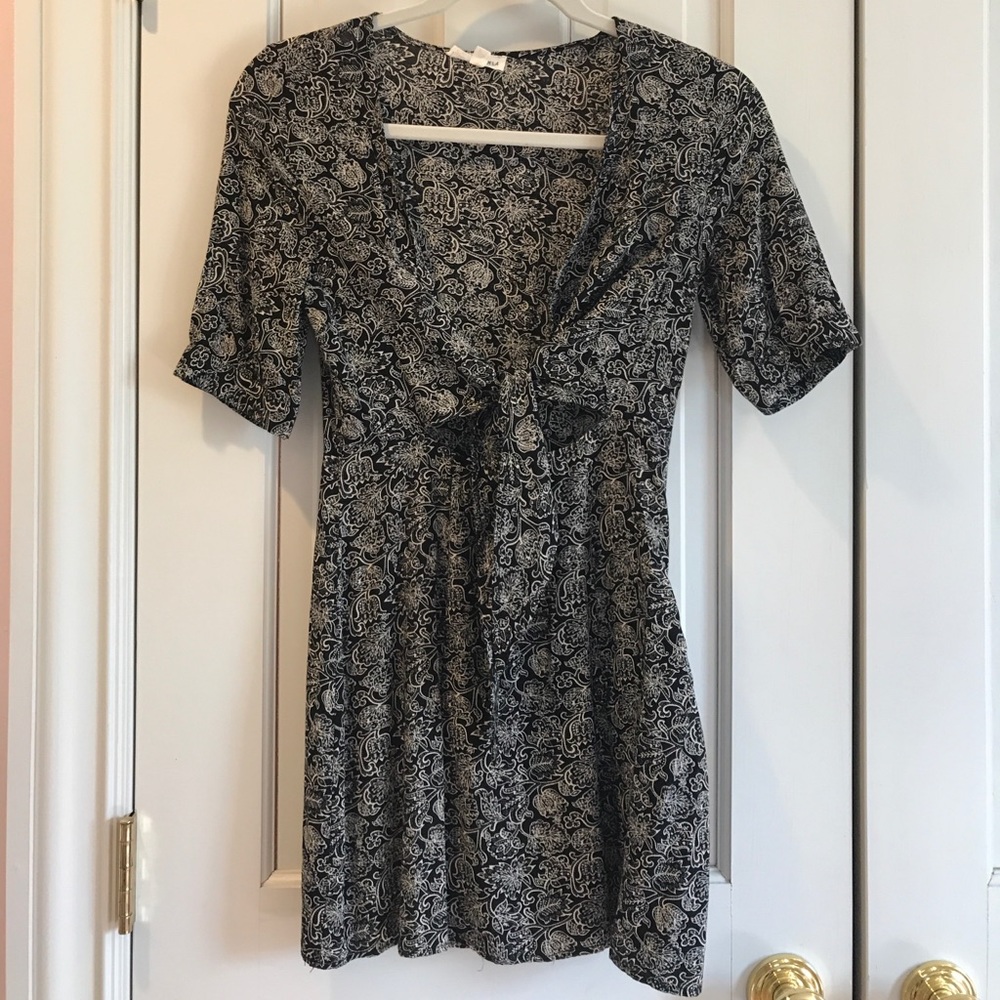 Black n White Patterned Summer Dress